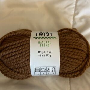 Big Twist Natural Blend Yarn, Super Bulky, Color is Teddy Bear